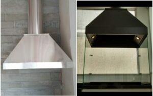 Coifas inox e coifa com pintura eletrostática